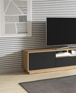 TV stolíky TV stolík ARTON 40 taurus/čierny mat