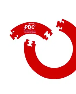 Terče Okružie terča PDC Darts Surround Ring Red 4 ks puzzle