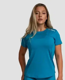 Tričká a tielka GymBeam Dámske športové tričko Limitless Aquamarine  MM