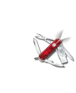 Camping a outdoor Victorinox Victorinox - Multifunkčný vreckový nôž s flash diskom 6 cm/11 funkcií červená 