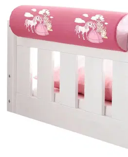 Príslušenstvo k detským posteliam Detský Vankúš V Tvare Valca Koník Ružový