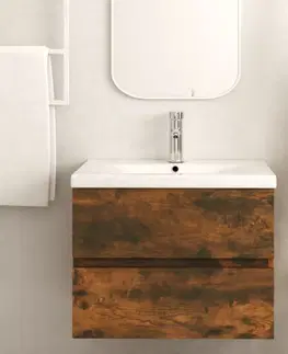 Kúpeľňové skrinky Skrinka pod umývadlo 60 cm Dekorhome Betón