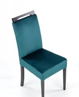 Jedálenské stoličky a kreslá Jedálenská stolička CLARION 2 Halmar Tmavo zelená