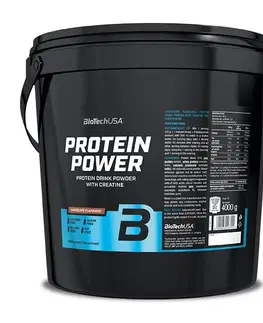 Proteíny 76 - 85 % Protein Power - Biotech USA 4000 g Jahoda-Banán
