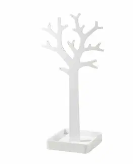 Kúpeľňový nábytok Stojan na šperky v tvare stromu Compactor – biely plast