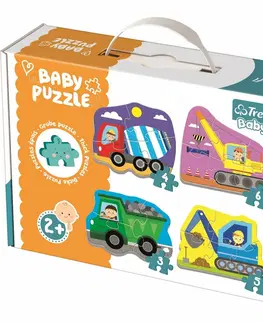 Puzzle Trefl Baby Vozidlá na stavbe 4v1 3,4,5,6 dielov puzzle