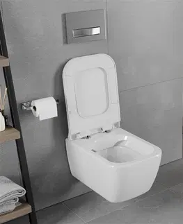 Záchody MEXEN/S - ELIS WC misa rimless + sedátko 39070100, biela 30910700