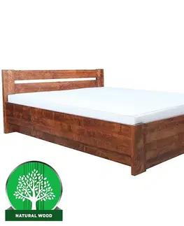 Drevené postele Posteľ drevené Drewniane Lulea Plus 160x200 Farba orech