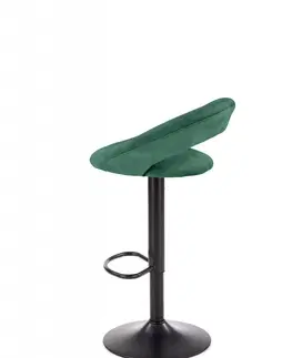 Barové stoličky Barová stolička H102 Halmar Tmavo zelená