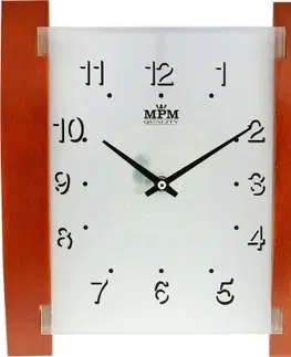 Hodiny Nástenné hodiny MPM, 2704.50 - hnedá, 31cm