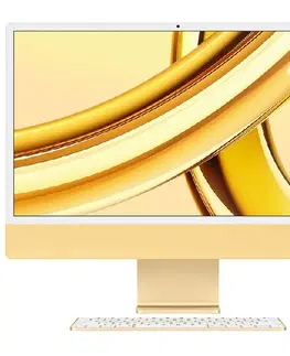 Notebooky Apple iMac 24" 4,5K M3 8C CPU/10C GPU 8/512 GB, žltý SK