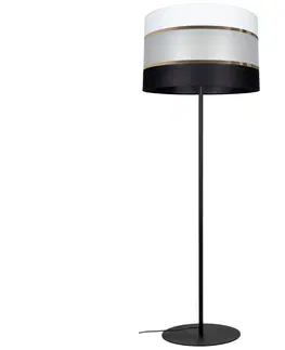 Lampy  Stojacia lampa CORAL 1xE27/60W/230V čierna/biela 