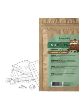 Športová výživa Protein & Co. Sójový proteín - 1 porcia 30 g PRÍCHUŤ: Strawberry milkshake