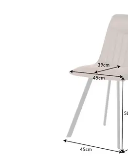 Jedálenské stoličky a kreslá Jedálenská stolička 2 ks NYX Dekorhome Hnedá