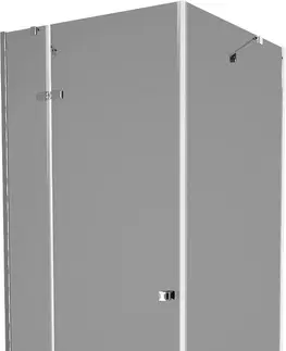 Vane MEXEN/S - Roma sprchovací kút 100x100, grafit, chróm + biela vanička so sifónom 854-100-100-01-40-4010