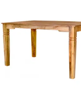 Jedálenské stoly Jedálenský stôl Guru 120x90 z mangového dreva