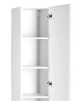 Kúpeľňa AQUALINE - VEGA skrinka vysoká 35x150x31cm, ľavá/pravá, biela VG150