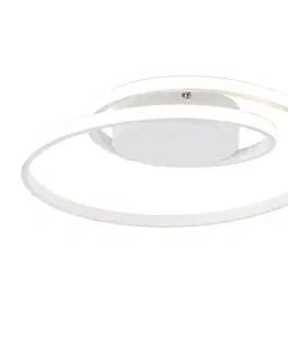 Stropne svietidla Dizajnové stropné svietidlo biele vrátane LED 3-stupňového stmievania - Krula