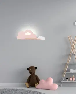 Osvetlenie Detská lampička CLOUD LED Candellux Ružová