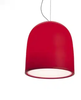 Závesné svietidlá Modo Luce Modo Luce Campanone závesná lampa Ø 33 cm červená