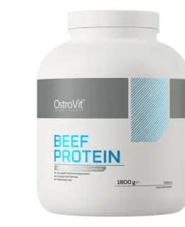 Hovädzie beef proteíny OstroVit - Hovädzí Proteín 1800 g jahoda