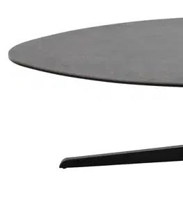 Konferenčné stolíky Dkton Keramický konferenčný stolík Ahab 100 cm čierny