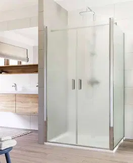 Sprchovacie kúty MEREO - Sprchový kút, Lima, obdĺžnik, 120x90x190  cm, chróm ALU, sklo Point CK87522K