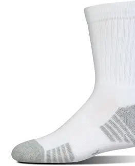 Pánske ponožky Pánske ponožky Under Armour HeatGear Tech Crew 3 páry White - L (41-46)