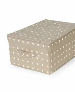 Úložné boxy Compactor Skladací úložný kartónový box Rivoli, 30 x 43 x 19 cm, hnedá