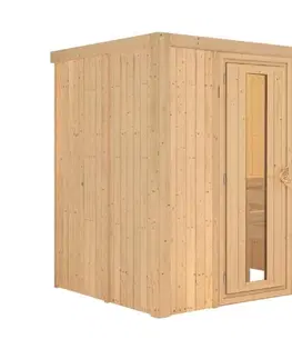 Sauny Interiérová fínska sauna 196x151 cm s kamny 3,6 kW Dekorhome