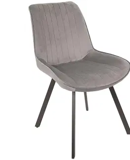 Čalúnené stoličky Stolička Verti tmavý šedá