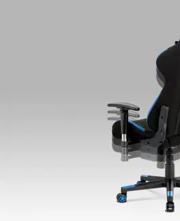 Kancelárske stoličky Kancelárska stolička KA-F02 látka / plast Autronic Modrá