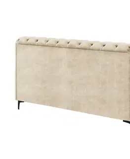 Postele LuxD Dizajnová posteľ Rococo 180 x 200 cm šampanský zamat