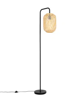 Stojace lampy Orientálna stojaca lampa bambus - Yvonne