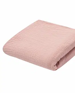 Vankúše New Baby Detská mušelínová deka ružová, 70 x 100 cm