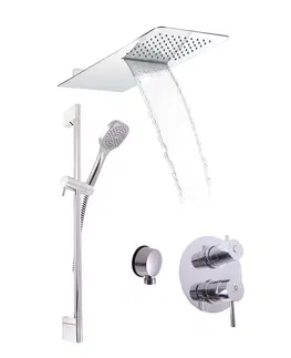 Sprchy a sprchové panely SLEZAK-RAV - Sprchový komplet k podomietkovým batériám, Farba: chróm SK5002