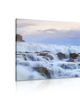 Obrazy prírody a krajiny Obraz islandské vodopády