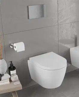 Záchody MEXEN/S - Carmen Závesná WC misa vrátane sedátka, duroplast, biela 30880200