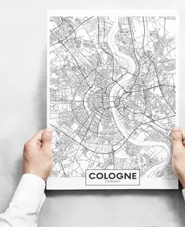 Moderné obrazy Obrazy na stenu - Map Of Cologne II