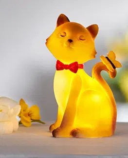 Drobné dekorácie a doplnky LED mačka