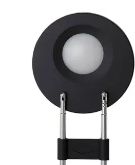 Stolové lampy na písací stôl Maul Stolná LED lampa MAULpuck, teleskopické rameno, čierna