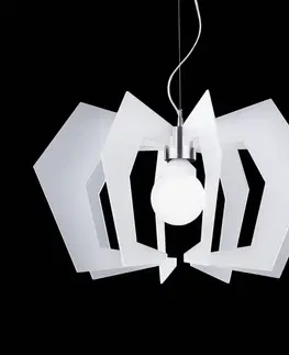 Závesné svietidlá Artempo Italia Inovatívne dizajnové závesné svetlo Spider, biele