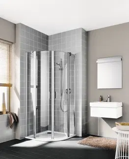Sprchovacie kúty Kermi Štvrťkruh Cada XS P55 0900x2000 875-900 STR.LESK číre+Clean CKP5509020VPK