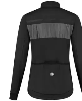 Cyklistické bundy a vesty Dámska silne hrejivá zimná bunda Rogelli ATTQ s výraznými reflexnými panelmi, čierno-šedá