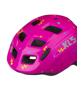 Helmy a prilby na in-line Detská cyklo prilba Kellys Zigzag Pink - XS (45-50)