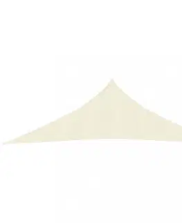 Stínící textilie Tieniaca plachta trojuholníková HDPE 2,5 x 2,5 x 3,5 m Dekorhome Hnedá