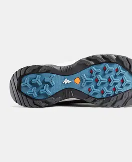 turistická obuv Dámska polovysoká obuv MH900 nepremokavá na horskú turistiku modrá