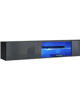 RTV stolíky v podkrovnom štýle TV stolík 3 Switch grafit