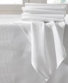 Utierky a uteráky Súprava 6 jednofarebných textilných obrúskov