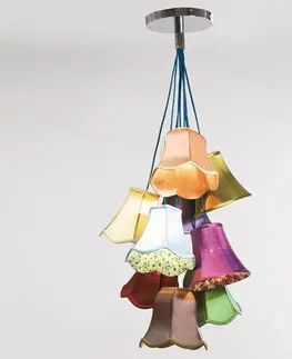 Závesné svietidlá KARE KARE Saloon Flower – farebná závesná lampa